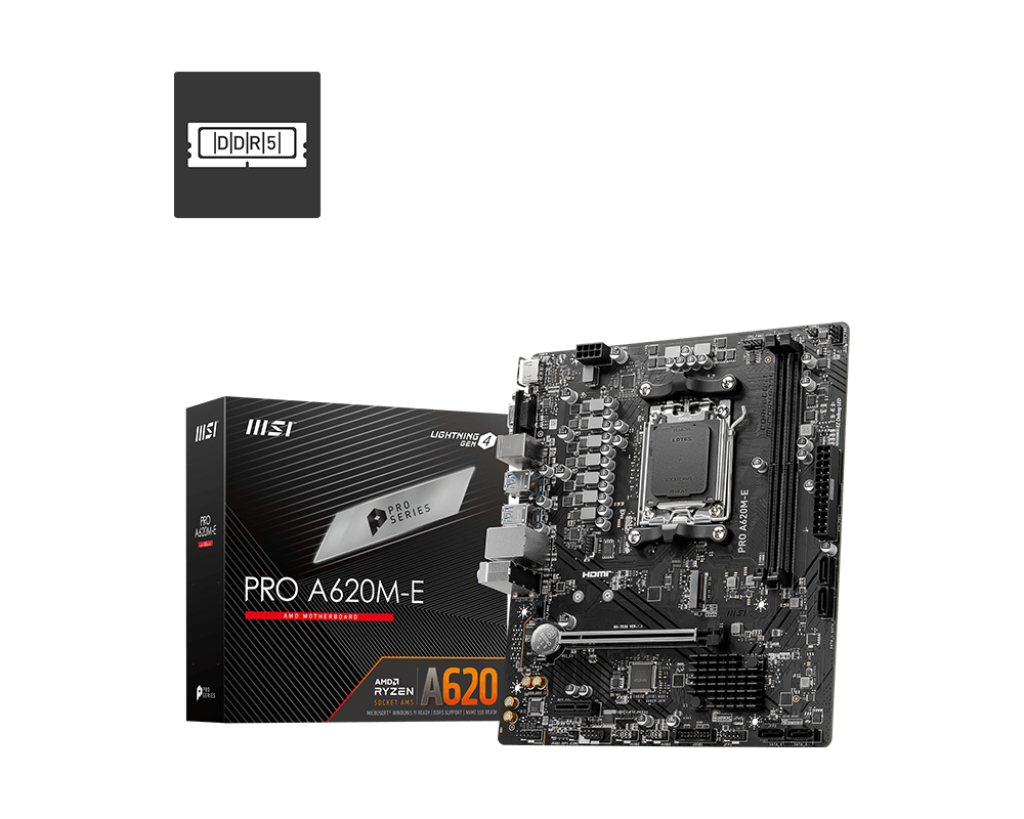 MSI PRO A620M-E DDR5 AM5 Motherboard