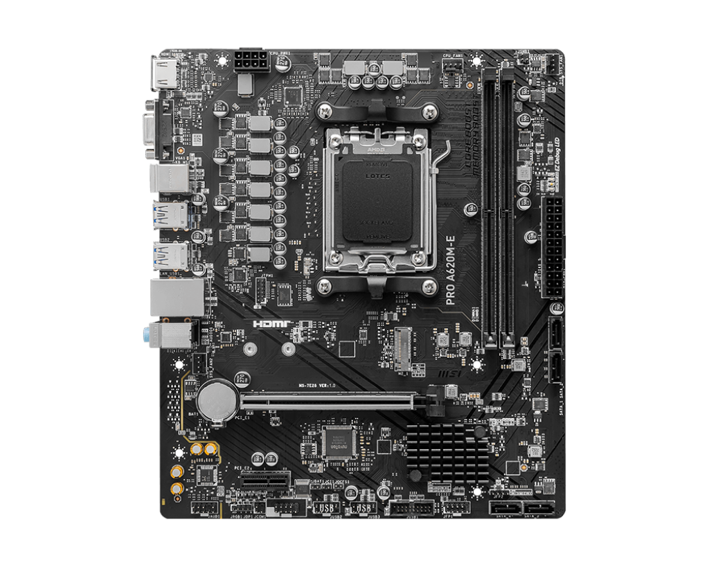 MSI PRO A620M-E DDR5 AM5 Motherboard