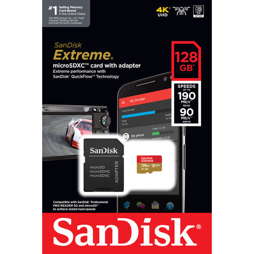 SanDisk 128GB Extreme microSDXC UHS-I CARD