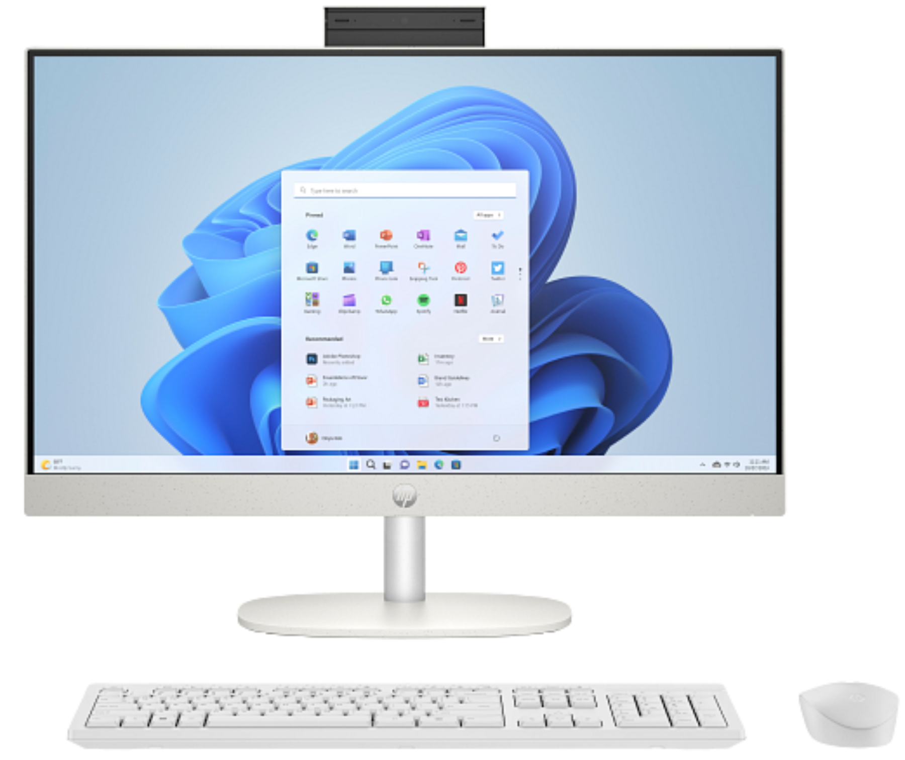 HP 24" All-in-One PC - Ryzen 5, 8GB RAM, 512GB SSD, Windows 11 Home