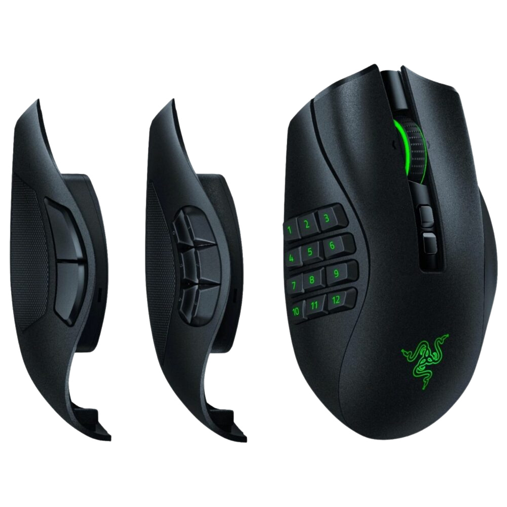 Razer Naga Pro Optical Gaming Mouse with Interchangeable Side Plates