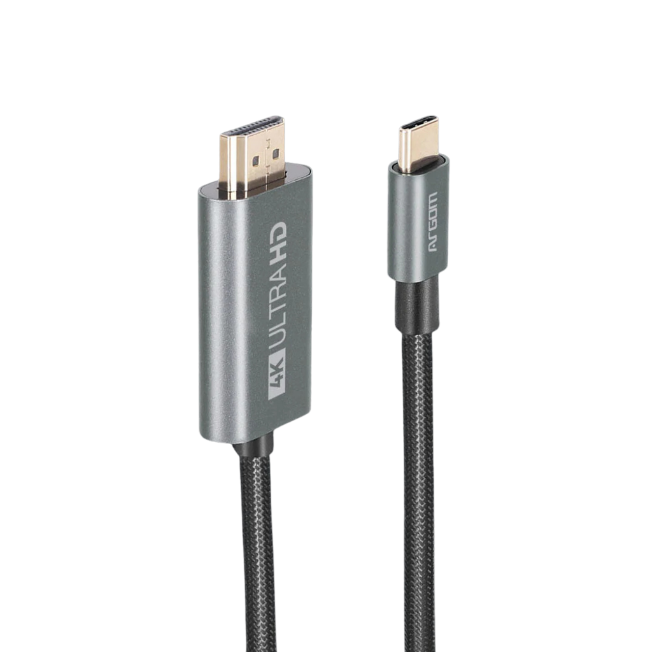Argom 1.8m/6ft 4K 30Hz Cable Type-C To HDMI Nylon Braided Cable (ARG-CB-0091)