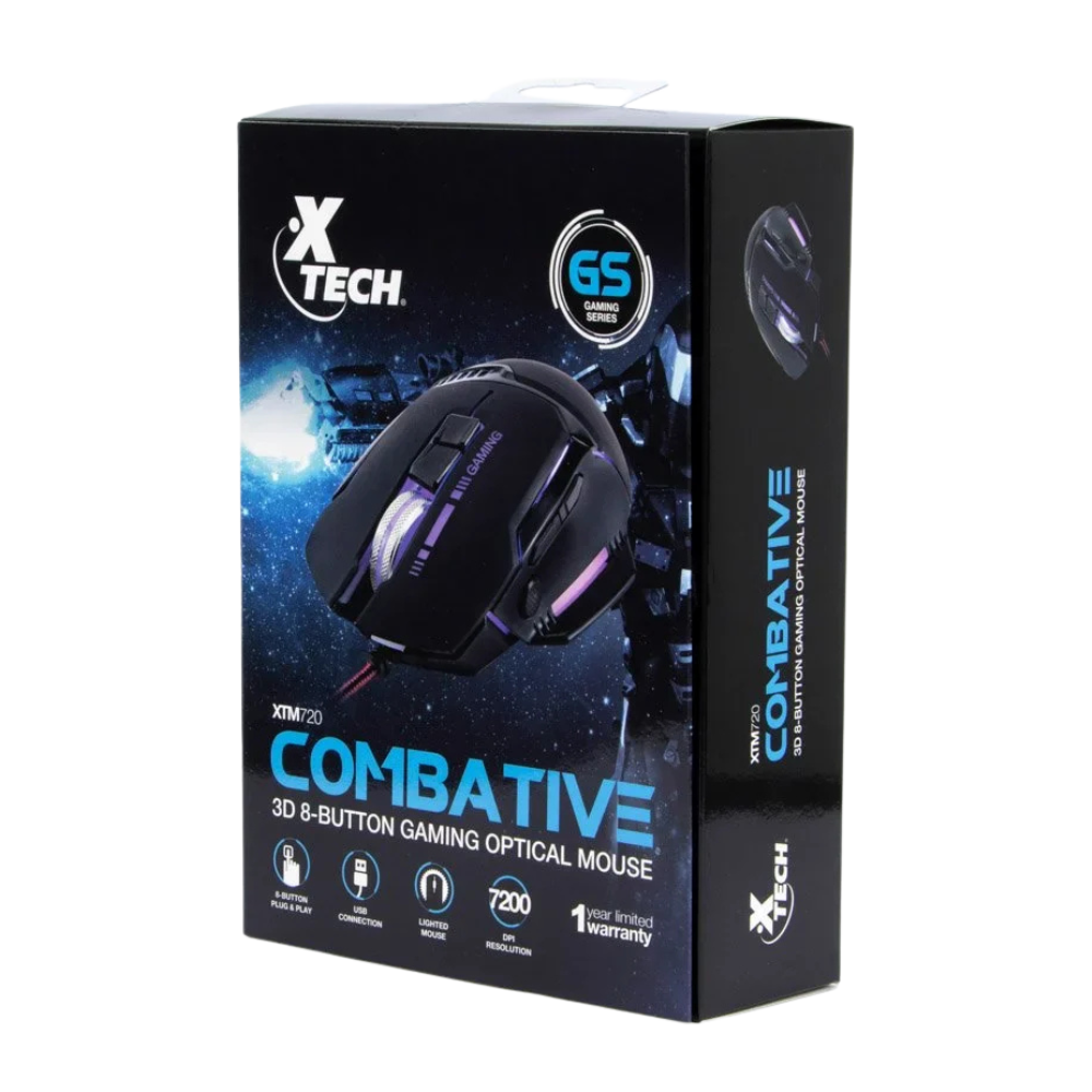 Xtech Combative 3D 8-button Gaming Mouse (XTM-720)