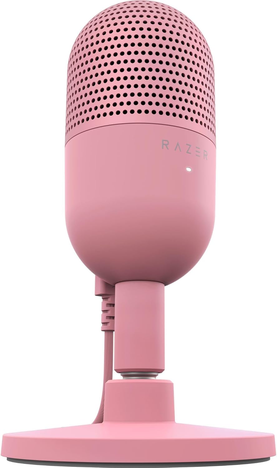 Razer Seiren V3 Mini USB Microphone: Condenser Mic - Supercardioid Pickup Pattern - Tap-to-Mute Sensor with LED Indicator - Shock Absorber - Ultra Compact - PC, Discord, OBS Studio, XSplit