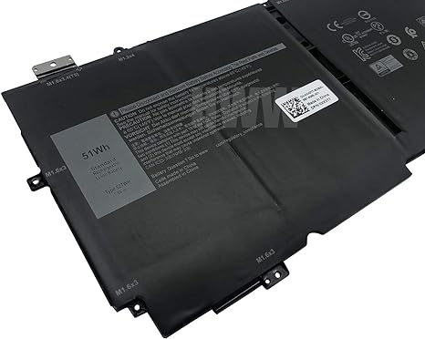 HWW 7.6V 51Wh 52TWH Battery Compatible with Dell XPS 13 Series