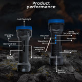 Emergency Rechargeable Flashlight w/ Bluetooth & FM Radio