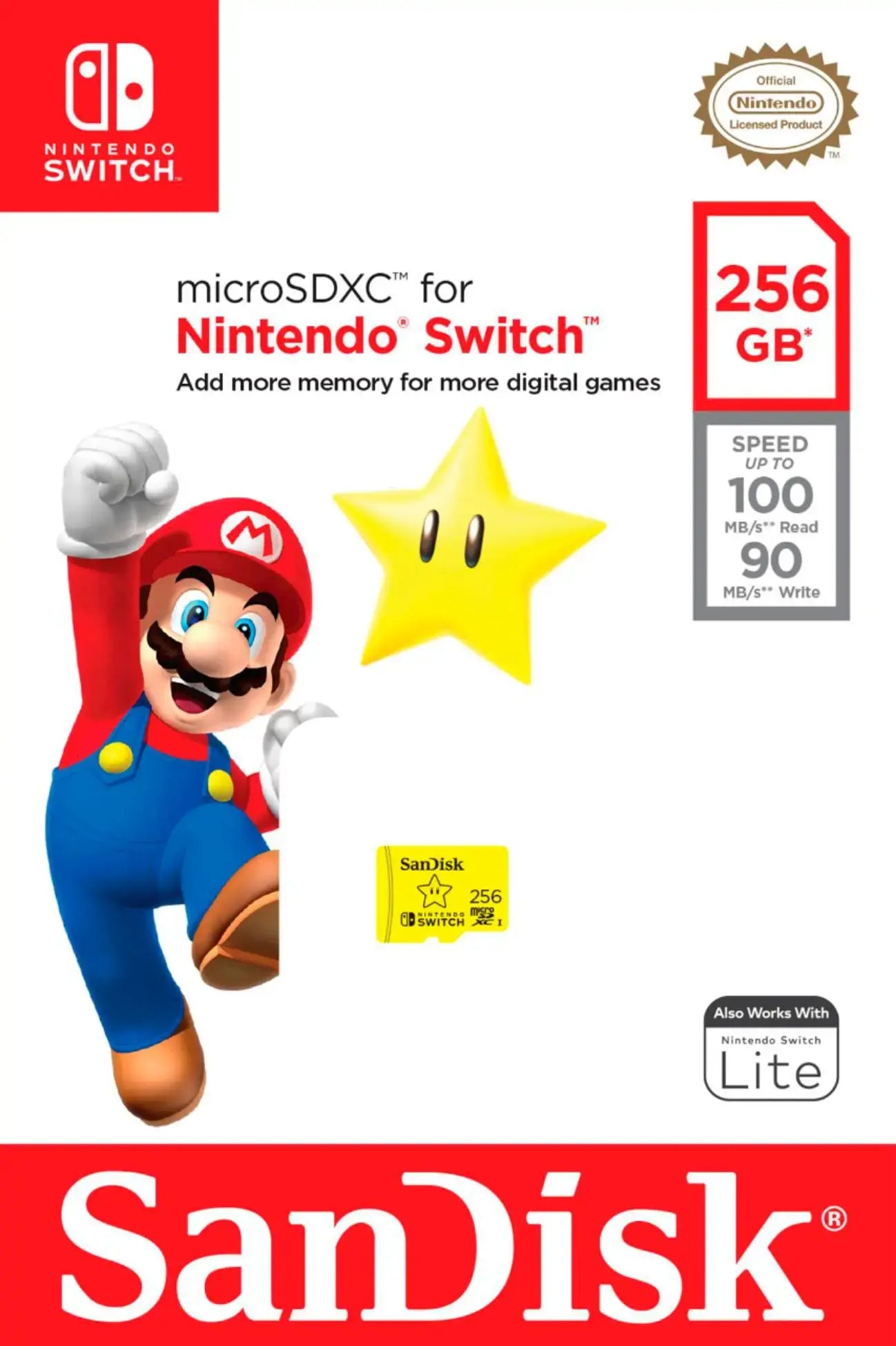 SanDisk 256GB Nintendo Switch Micro SD Card