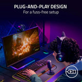 Razer Seiren V3 Mini USB Microphone: Condenser Mic - Supercardioid Pickup Pattern - Tap-to-Mute Sensor with LED Indicator - Shock Absorber - Ultra Compact - PC, Discord, OBS Studio, XSplit