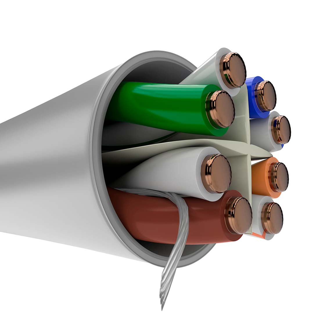 Nexxt Solutions 328ft U/UTP Cable 4 Pairs Cat6