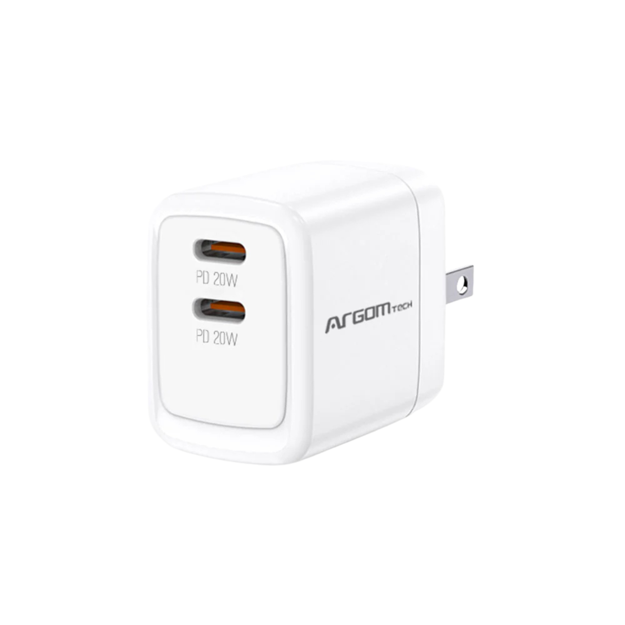 Argom 40W Dual Type-C PD Fast Wall Charger (ARG-AC-0132WT)