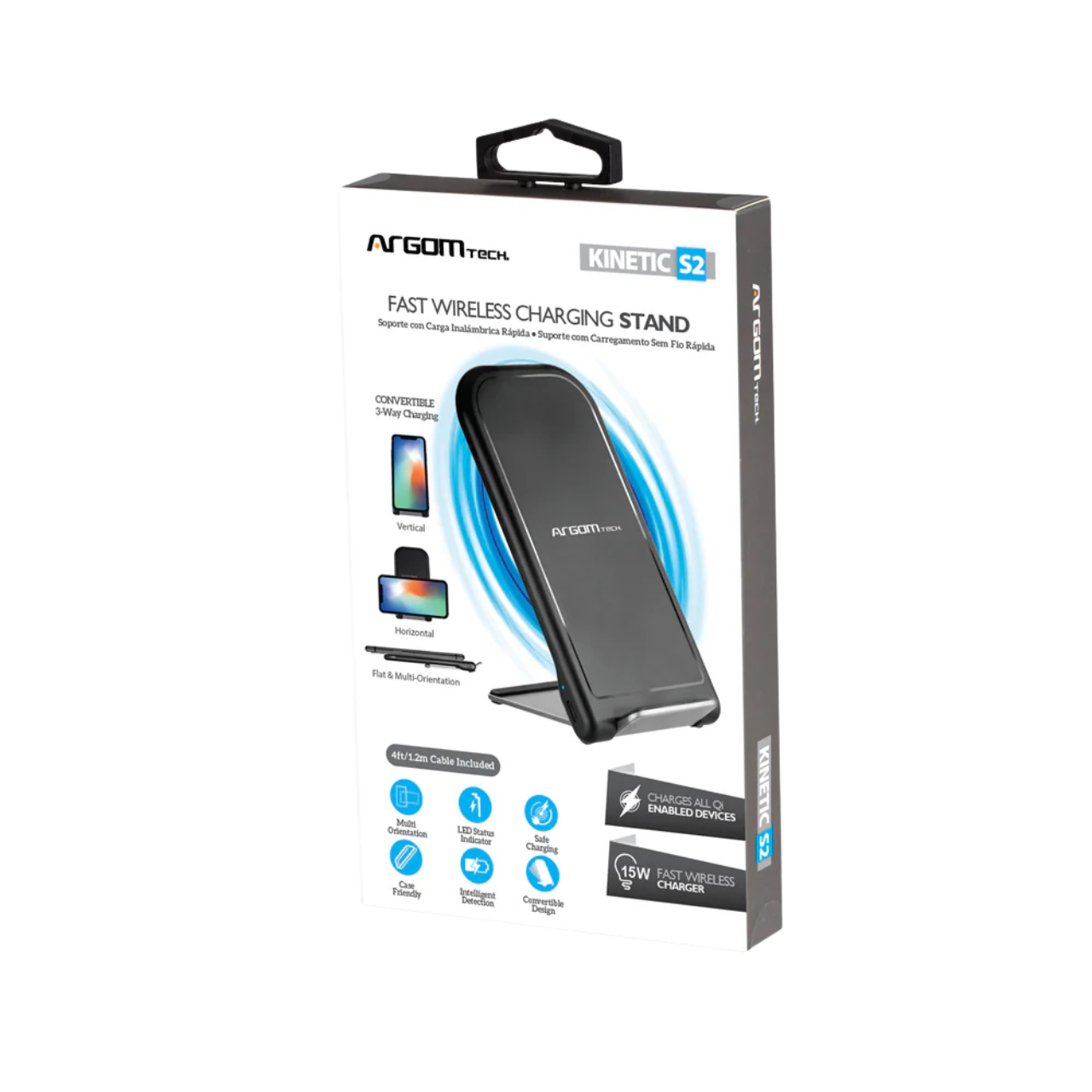 Argom Kinetic S2 Fast Wireless Charging Stand (ARG-AC-0141BK)