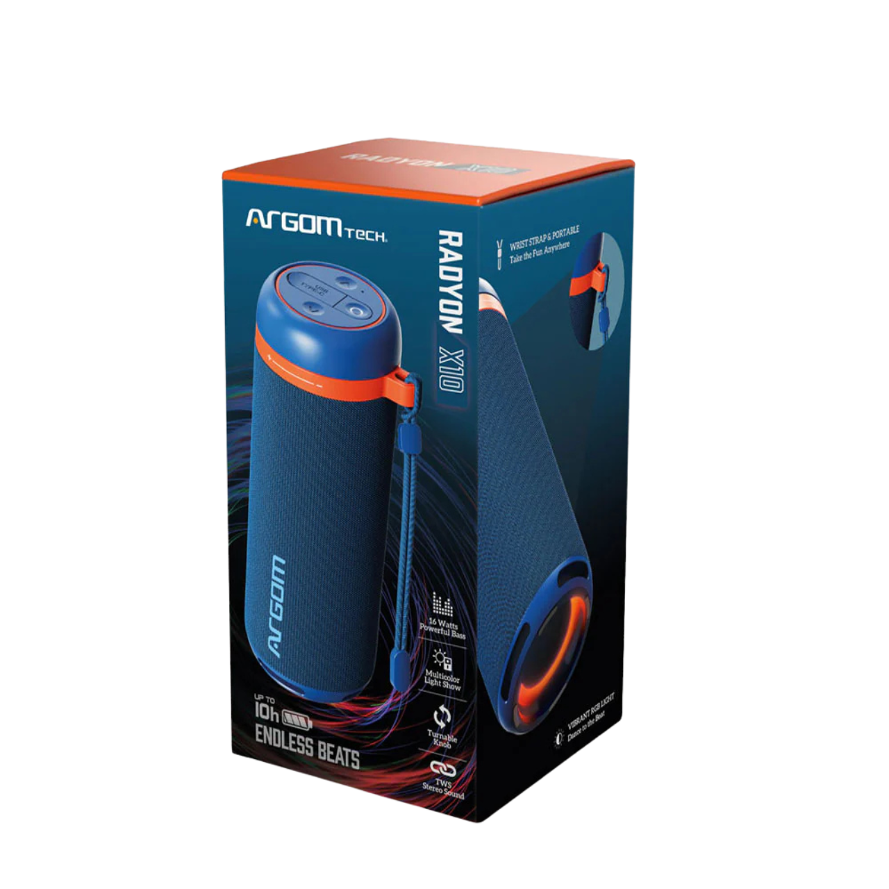 Argom Radyon X10 Premium Wireless BT Speaker (ARG-SP-3009BL)