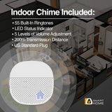 Argom Vision 2 Smart Wi-Fi 1080P FHD Video Doorbell with Chime