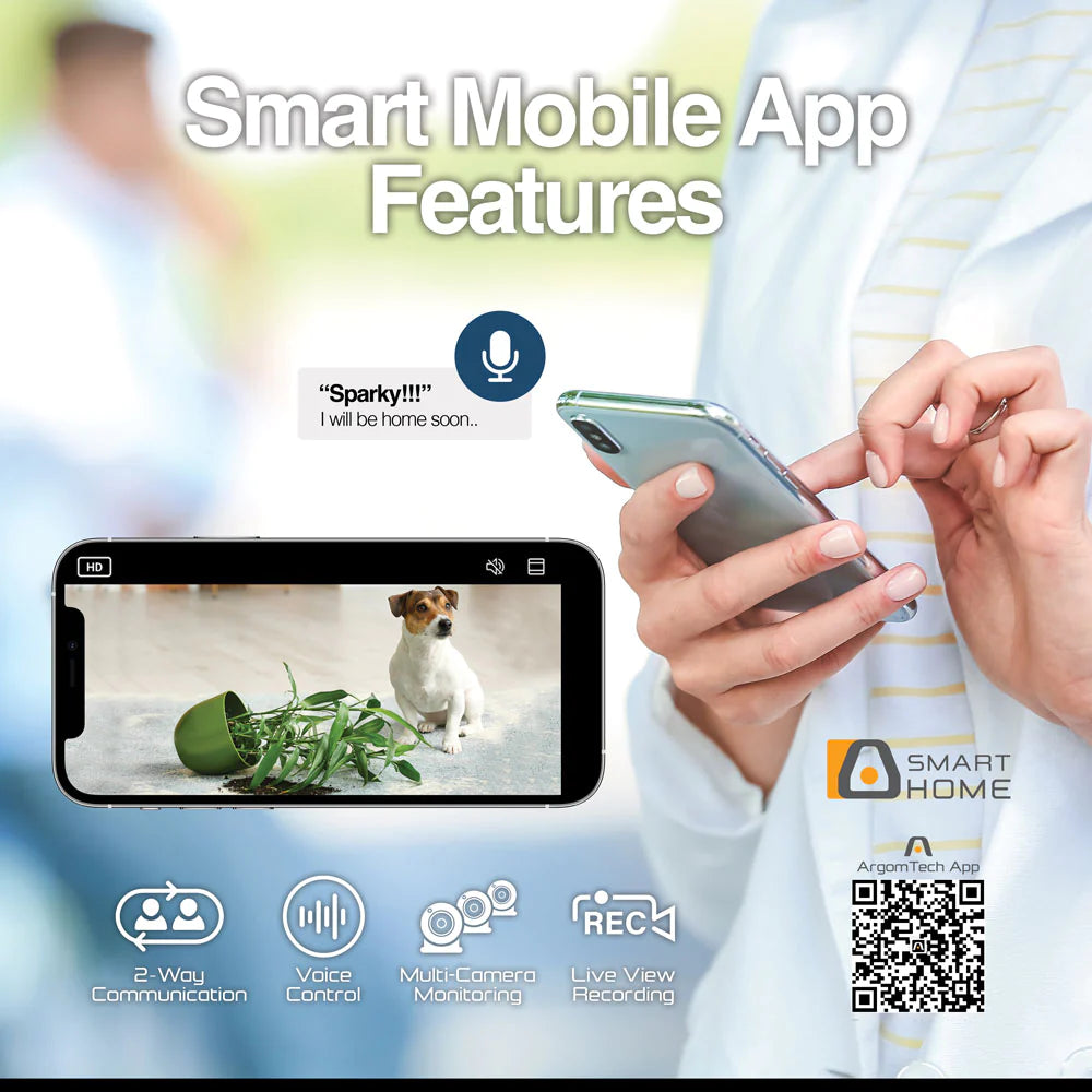 Argom Convoy 40 Smart Wi-Fi Full Motion Indoor 2K QHD Camera