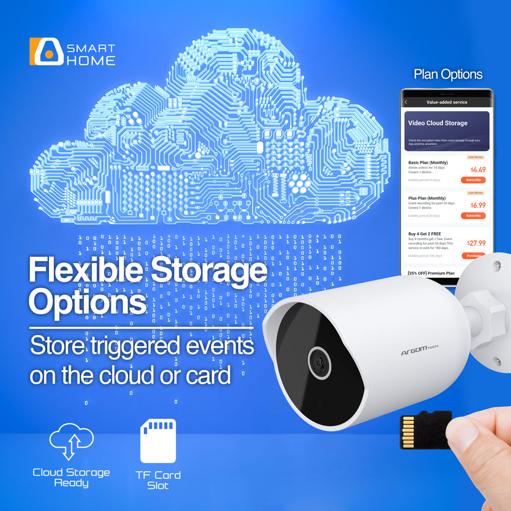 Argom Convoy 70 Smart Wi-Fi Outdoor/Indoor 2K QHD Camera