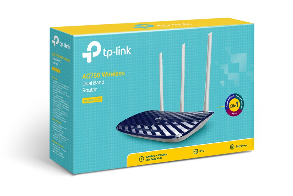 TP-Link AC750 Wireless Dual Band Router (Archer C20)