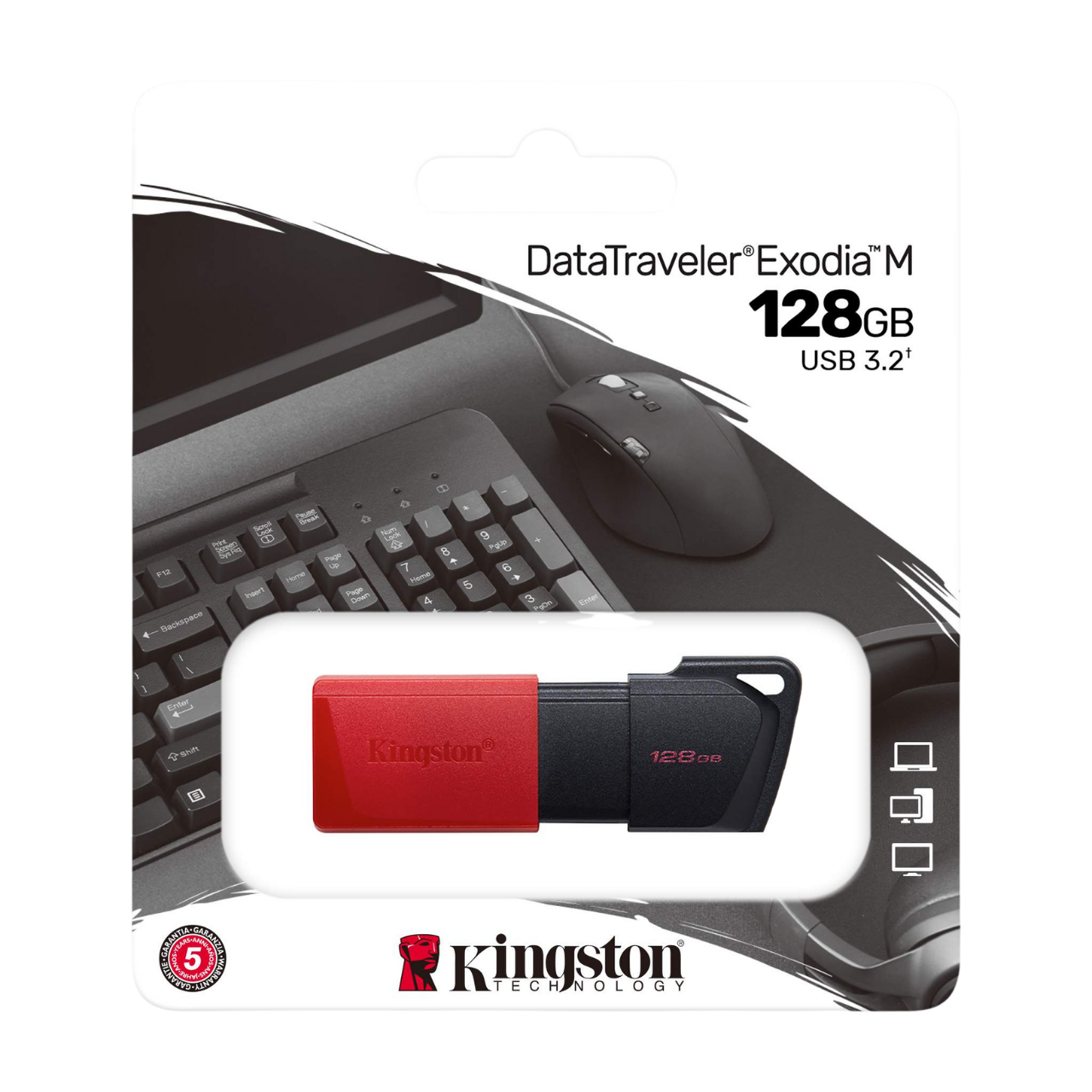 Kingston 128GB DataTraveler Exodia M USB Flash Drive