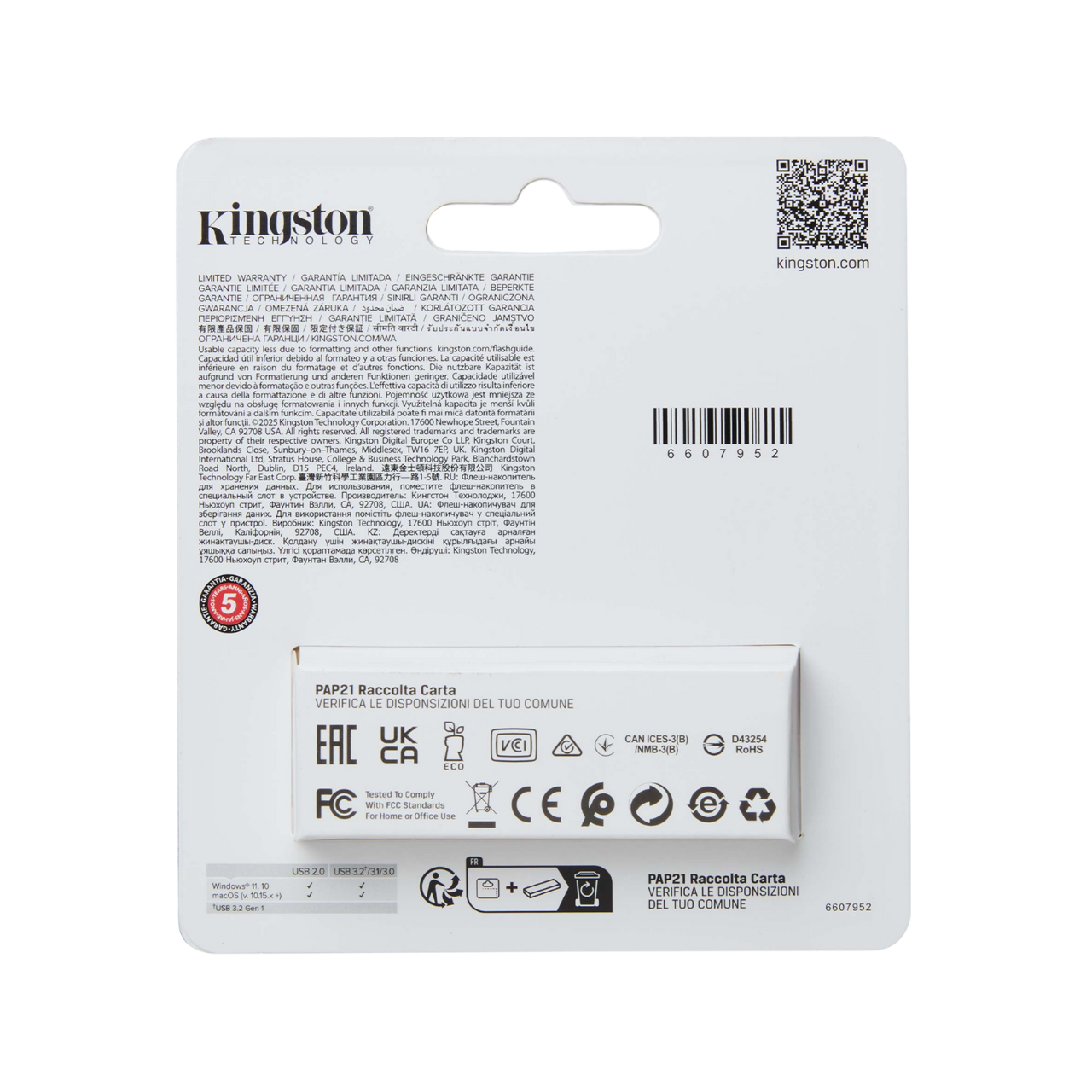 Kingston 64GB DataTraveler Exodia S USB Flash Drive