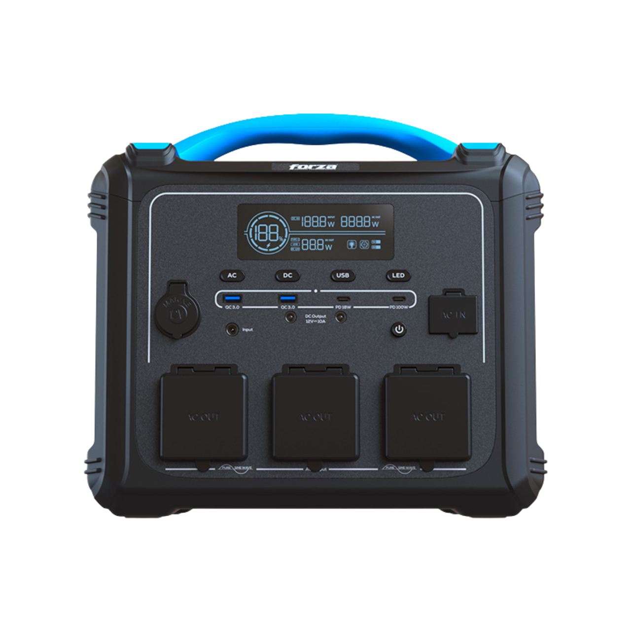 Forza 1200W Titan Serie LMFP Battery Electric Generator (FPP-T1200)