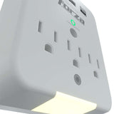 Forza 3 Outlet Wall Tap Surge Protector USB/USB-C Ports, 120V