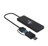 Xtech 4-port USB 3.0 Hub with USB-C Adapter (XTC-390)