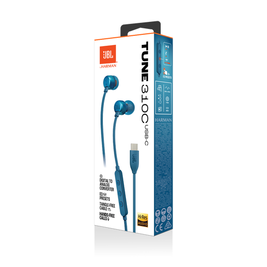 JBL Tune 310C Wired USB-C Earphones
