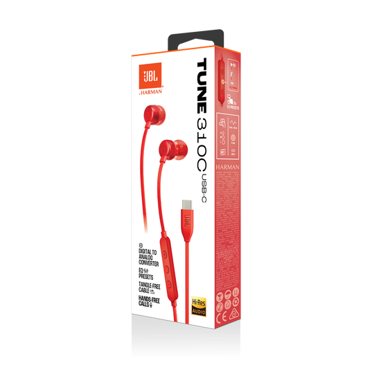 JBL Tune 310C Wired USB-C Earphones