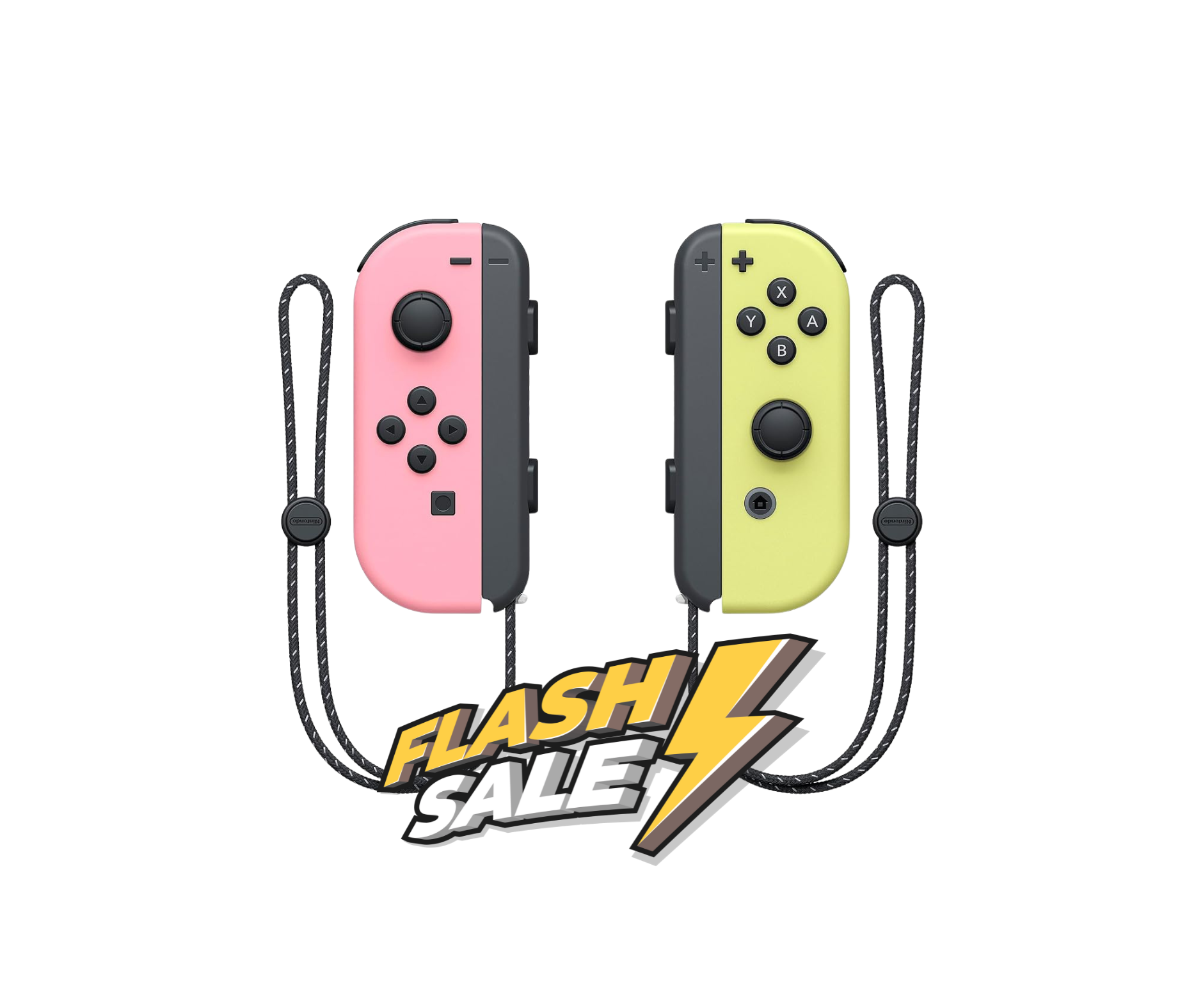 Nintendo Pastel Pink/Yellow Joy-Con Controller