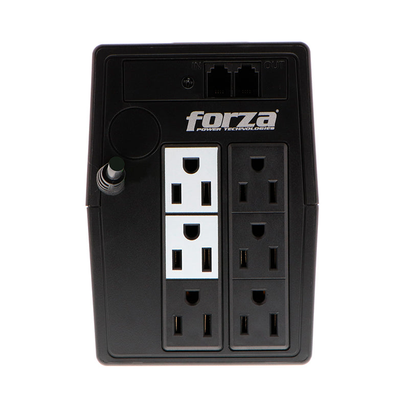 Forza 500VA/250W, 6 Outlet Compact Tower-120V Interactive UPS (NT-511D)