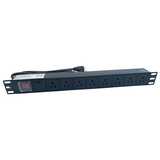 Nitrotel 8-Outlets 19" Horizonthal 1U Mouting 15A Power Distribution Unit (NTPDU081501A2)