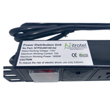 Nitrotel 8-Outlets 19" Horizonthal 1U Mouting 15A Power Distribution Unit (NTPDU081501A2)