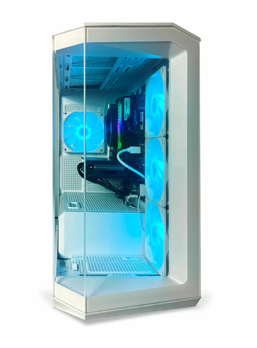 NSX Pano White Gaming PC (AMD Ryzen 7 5800X 3.8 GHz, NVIDIA RTX 4070, 1TB NVME SSD, 16GB DDR4 RAM 360, 750W PSU Gold, Wi-Fi, Bluetooth, Windows 11 64-bit