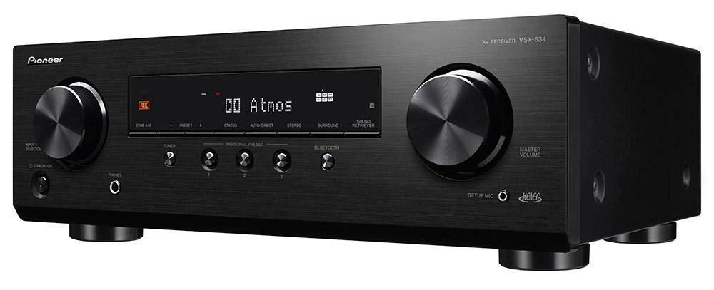 Pioneer VSX-534 Home Theater Receiver with Dolby Atmos and Bluetooth