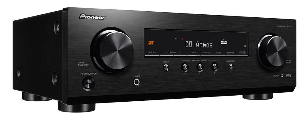 Pioneer VSX-534 Home Theater Receiver with Dolby Atmos and Bluetooth
