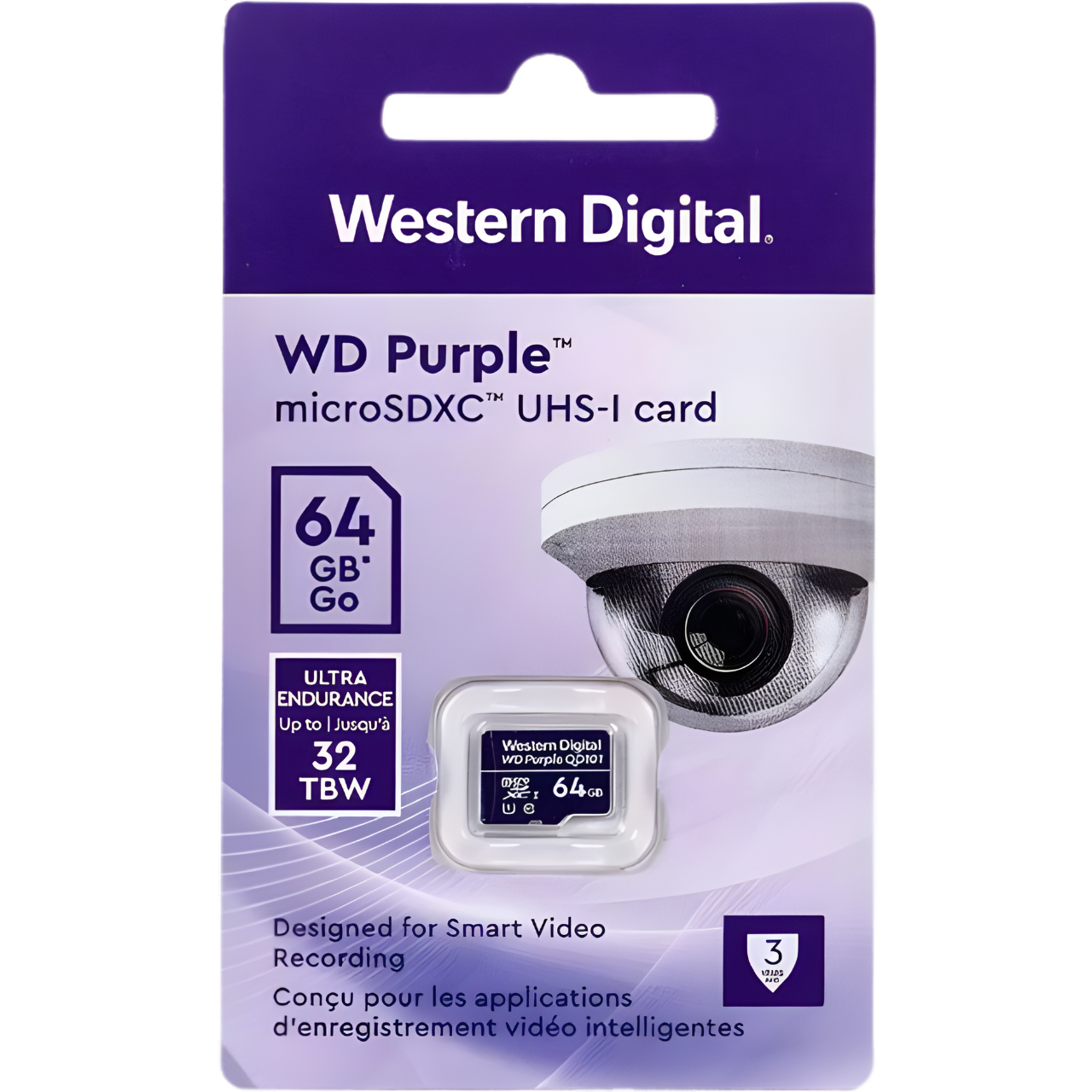 Western Digital Purple 64GB SC Ultra Endurance microSD Card