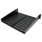 StarTech.com 2U Server Rack Shelf Universal Vented Rack Mount Cantilever Tray (CABSHELFV)