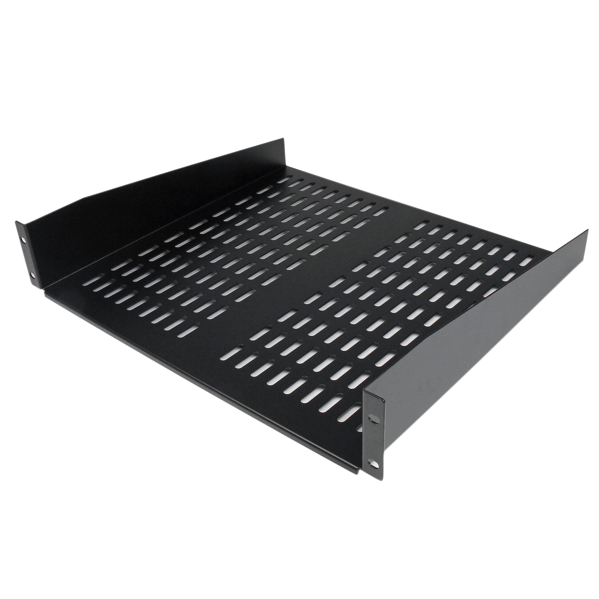 StarTech.com 2U Server Rack Shelf Universal Vented Rack Mount Cantilever Tray (CABSHELFV)