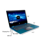 Gateway 11.6" Touchscreen 2-in-1s Laptop, Intel Celeron N4020, 4GB RAM, 64GB HD, Windows 10 Home, Blue