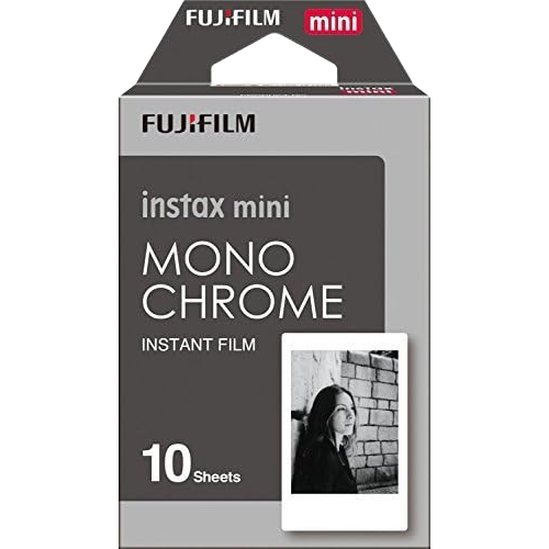 Fujifilm instax Mini Instant Film Pack (Monochrome), 10 photos