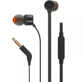 JBL Wired In-Ear Hands-Free Earbuds T110 Black