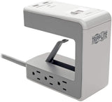 Tripp Lite Surge Protector Desk Clamp 6-Outlet 2 USB-A; 1 USB-C 8ft Cord