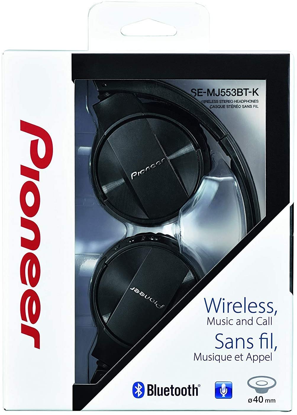 Pioneer Bluetooth Lightweight Wireless Stereo Headphones