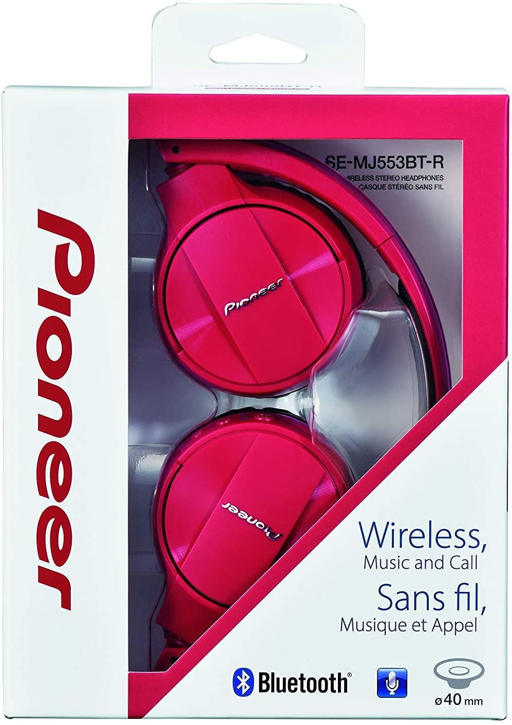 Pioneer Bluetooth Lightweight Wireless Stereo Headphones