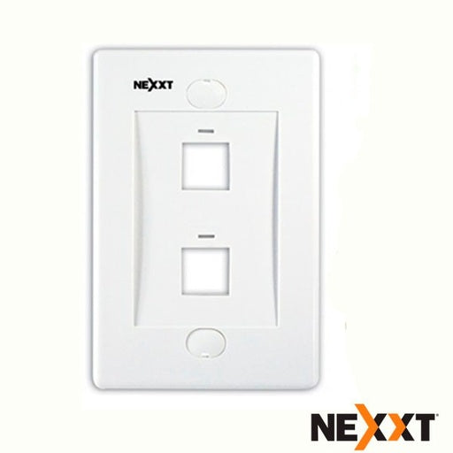 Nexxt 2 Port Wall Plate