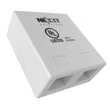 Nexxt Unloaded double RJ45 Cat5e Surface Mount Box