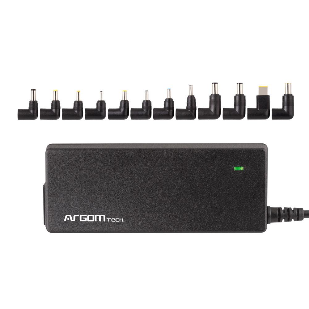 Argom Compact Universal Notebook Charger 90W - Auto Sensing (ARG-AC-0095)