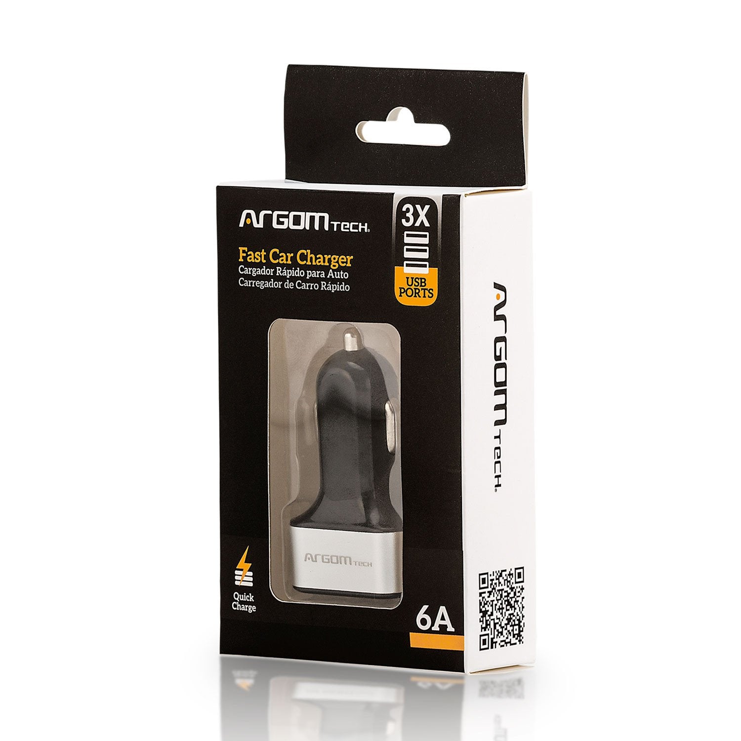 Argom 3 Ports Fast Car Charger