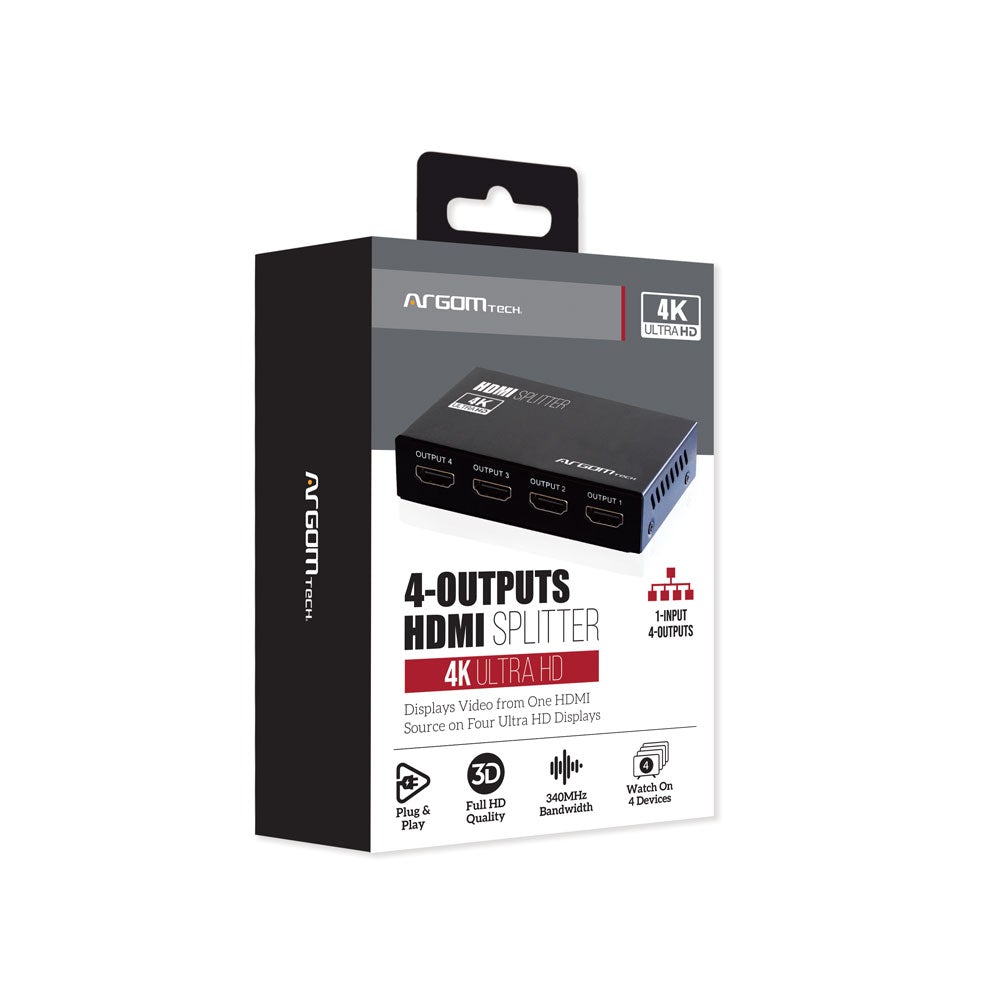 Argom 4 Channel HDMI Splitter (ARG-AV-5114)