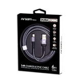 Argom Dura Form Micro USB Nylon Braided Cable