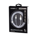 Argom 6ft Dura Form Lightning USB Nylon Braided Cable
